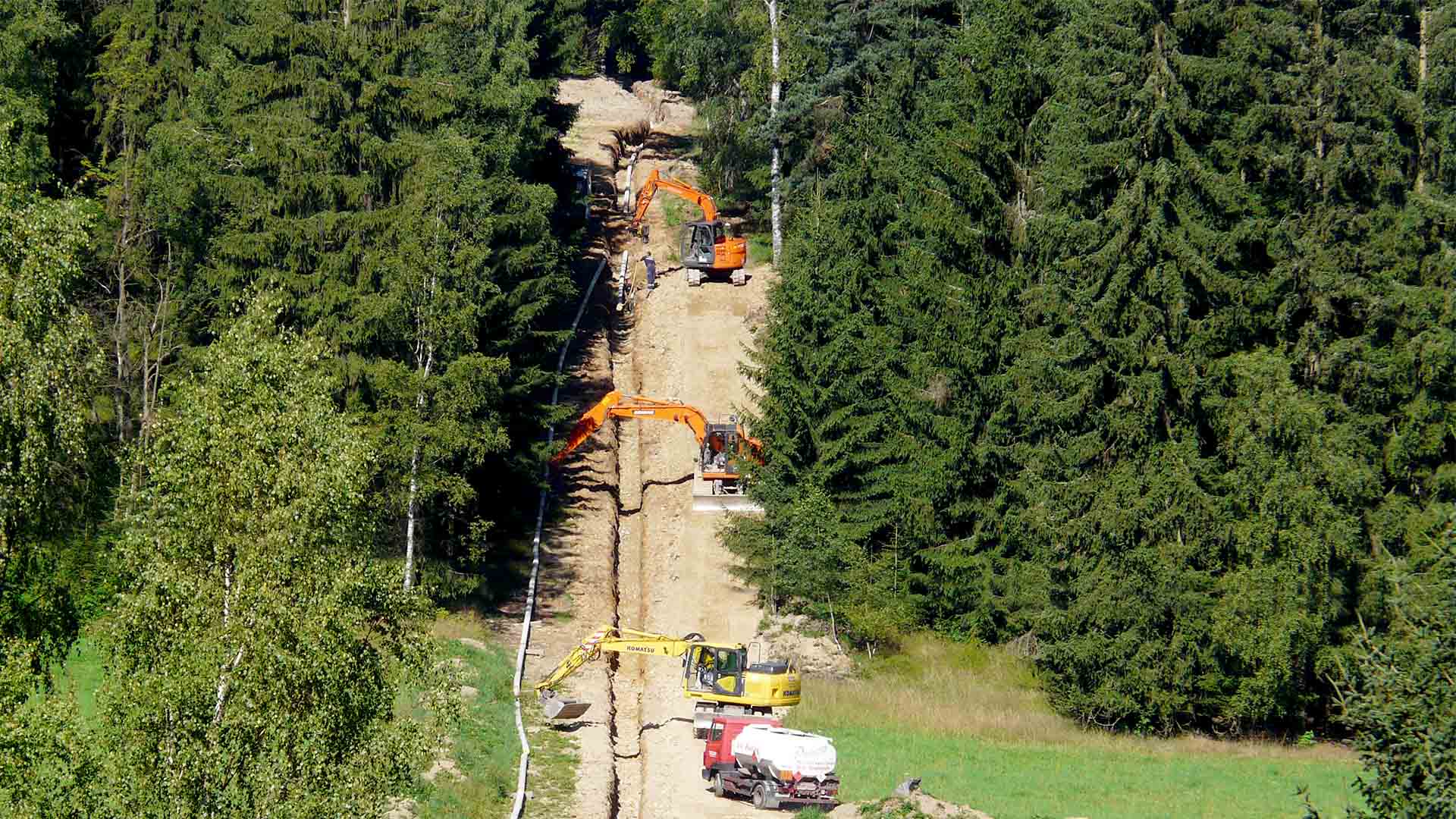 Arbeiten auch im schwierigen Gelände